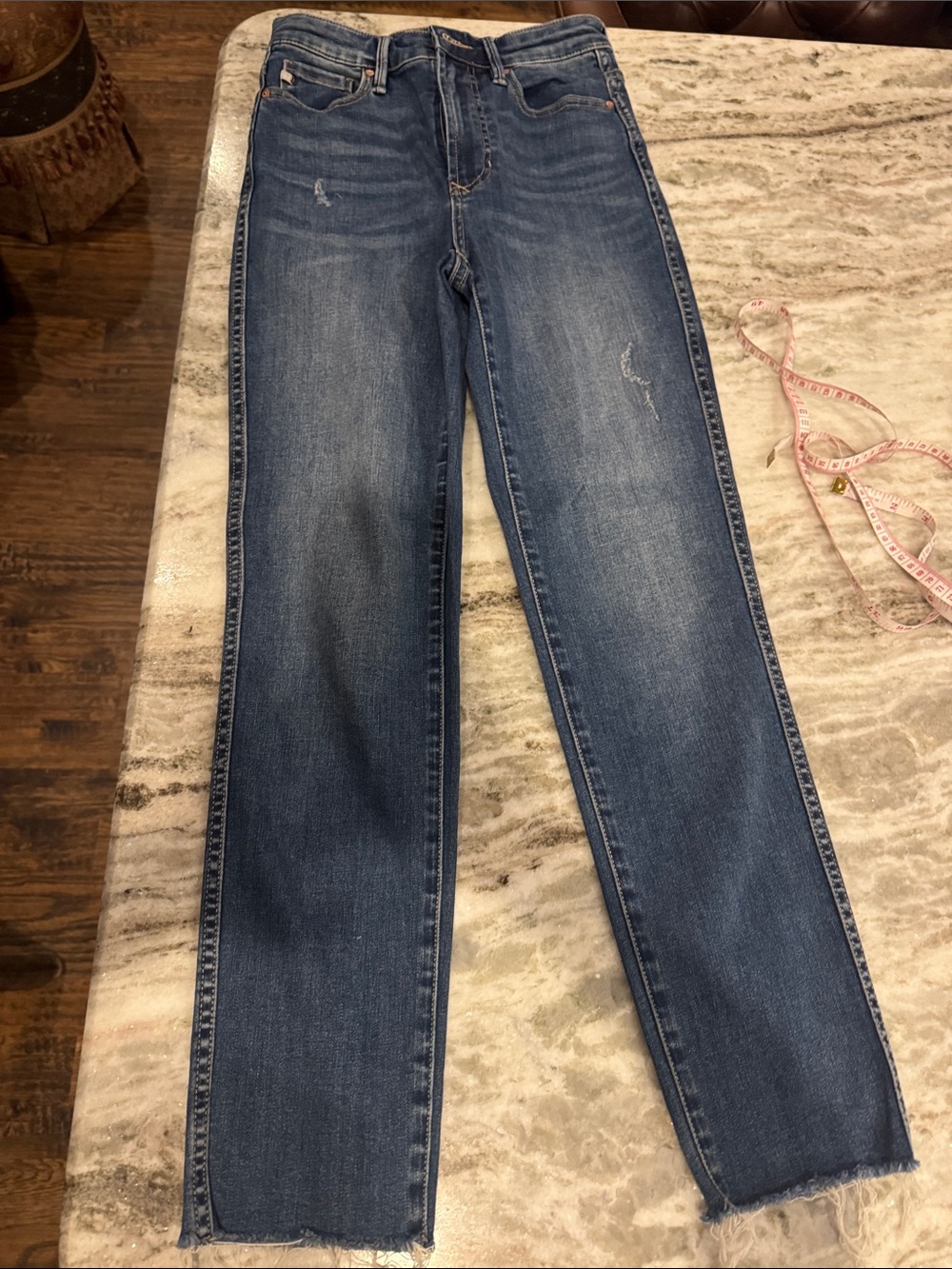 Women's Mid Blue Straight-Leg Jeans Dear JOHN